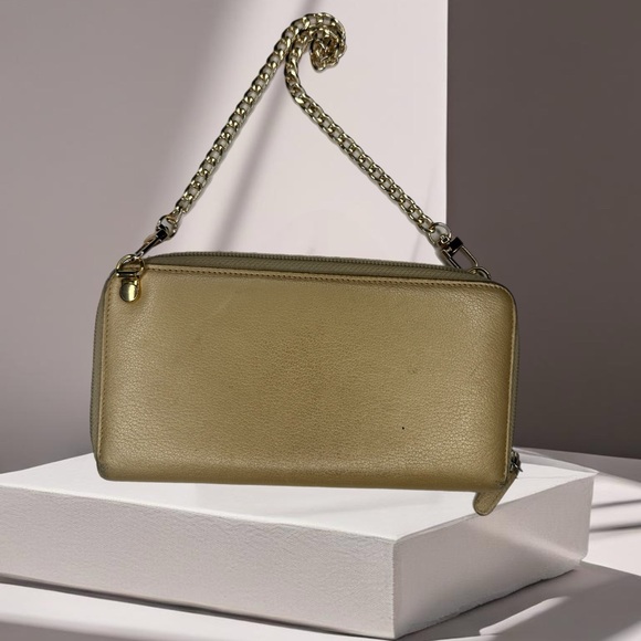 CHANEL Continental Zippy Wallet Gold WOC, Neutrals Leather with Gold Hardware - Picture 3 of 8